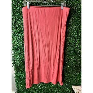Wilfred Aritzia Jeanine High Rise Ribbed Midi Skirt Sz XL
